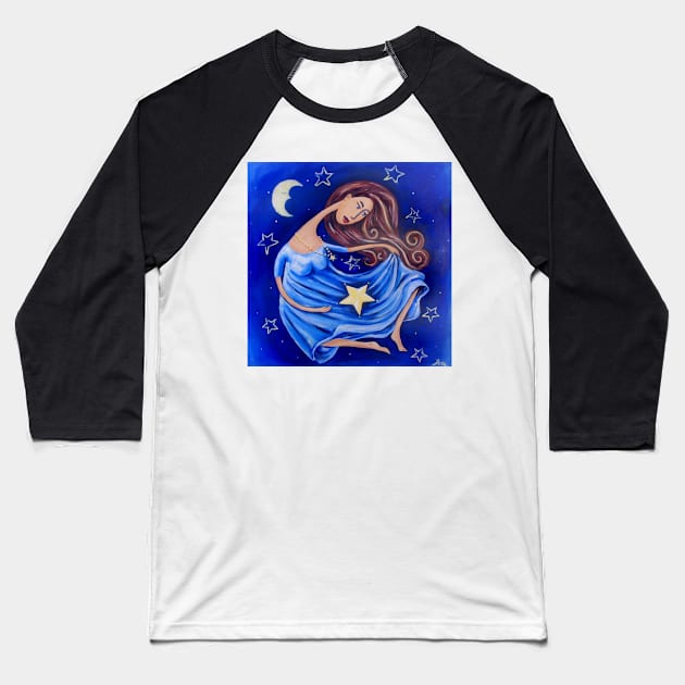 Catch a falling Star Baseball T-Shirt by irajane